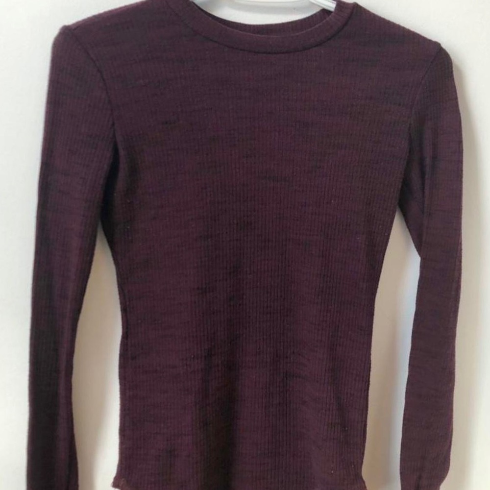 Ribbed Long Sleeve Top